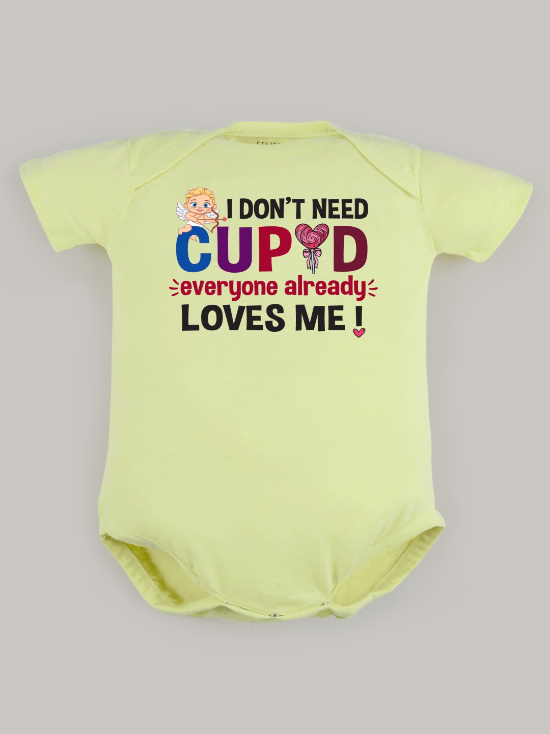 

FFLIRTYGO Infants Valentine Day Printed Cotton Bodysuit, Green