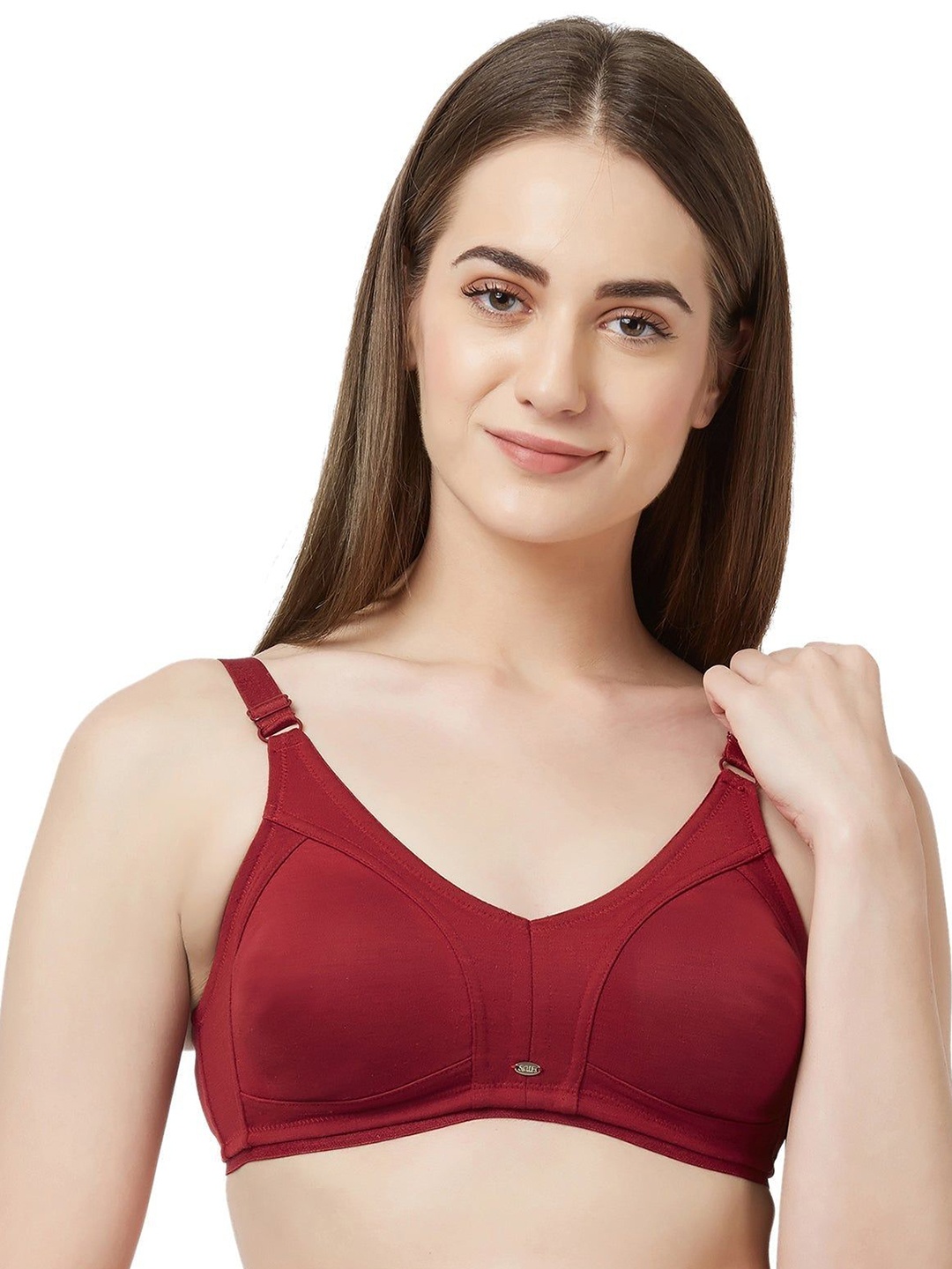 

Soie Full Coverage Non Padded Non Wired Bra, Red