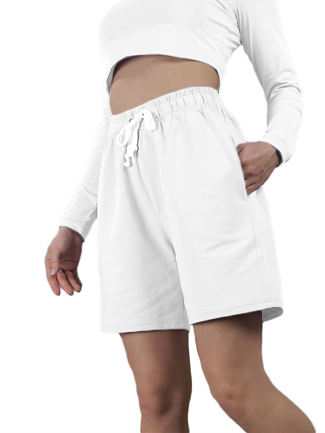 

NOTWILD Women Shorts, White