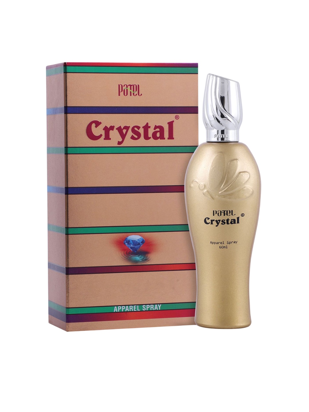 

Patel Crystal Long Lasting Apparel Spray Perfume - 60 ml, Gold