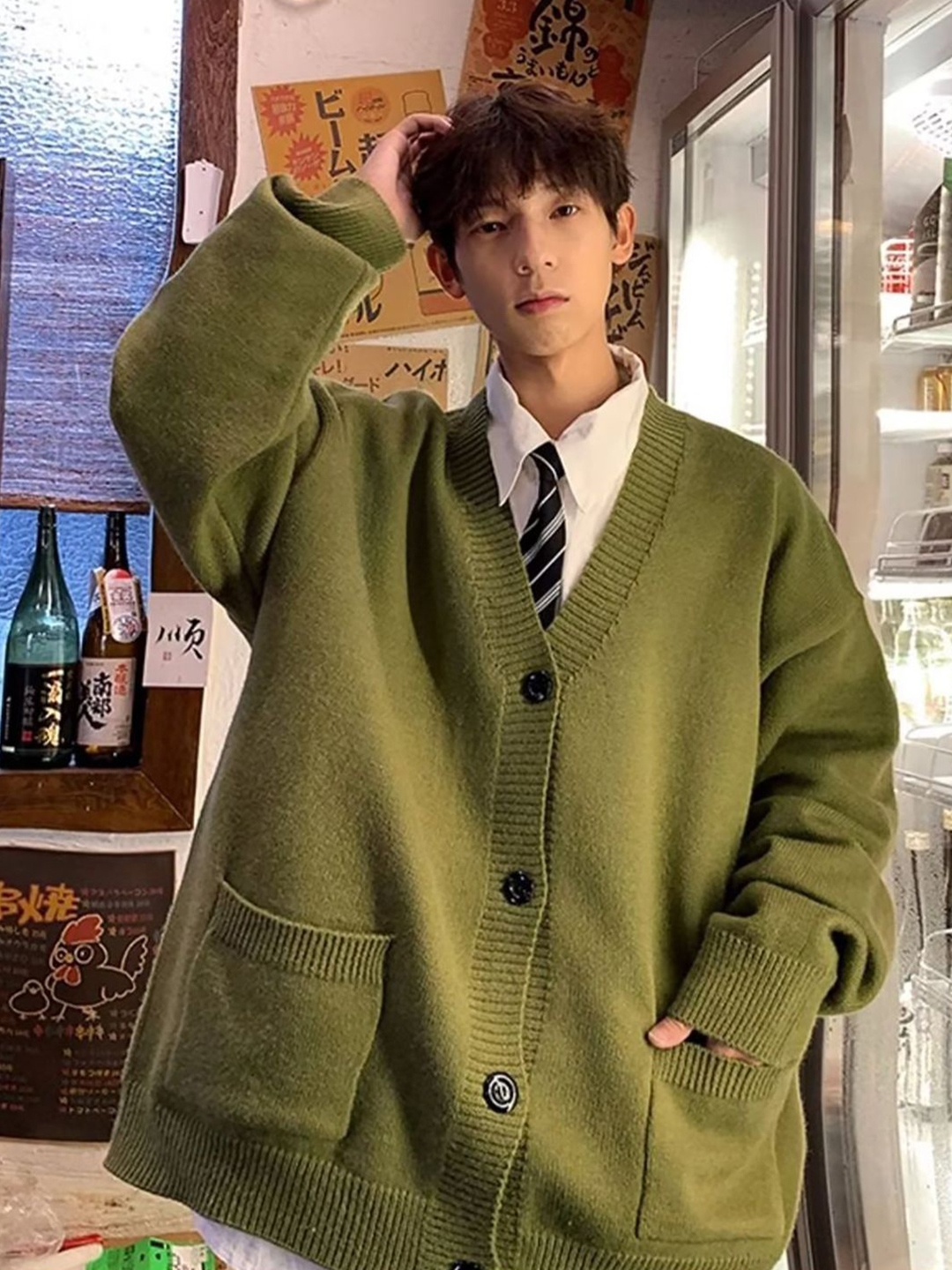 

StyleCast x Revolte Men, Green