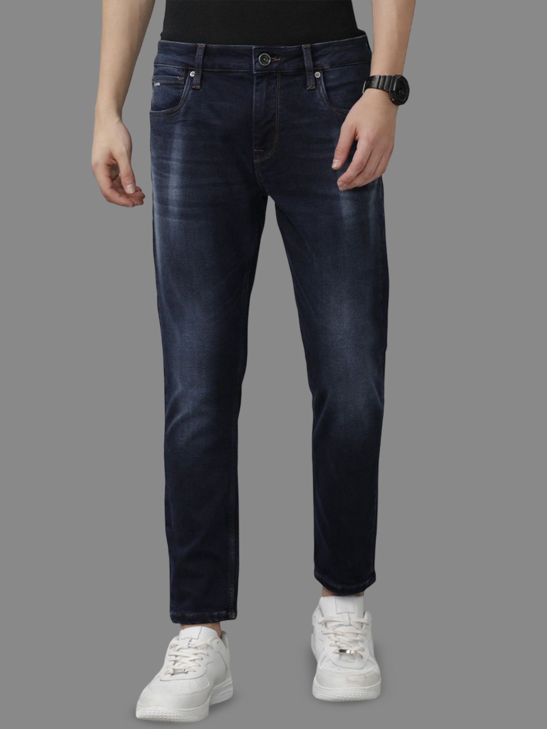 

Voi Jeans Men Skinny Fit Light Fade Stretchable Jeans, Blue