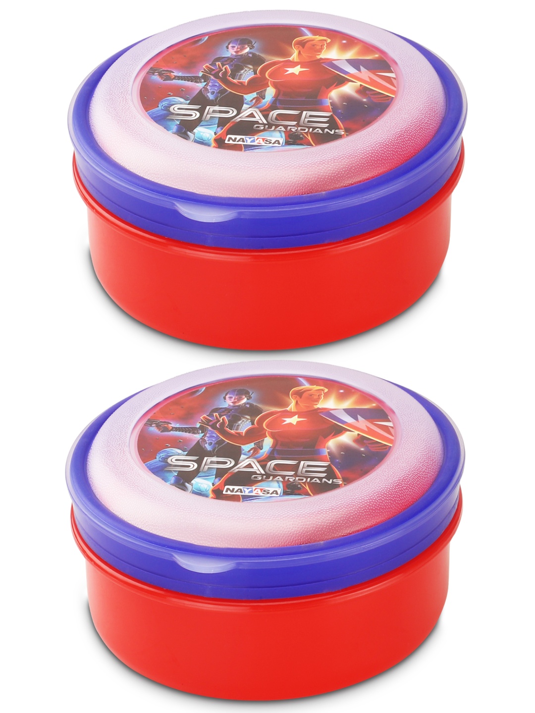 

Nayasa Spill Guard Set of 2 Red Air Tight Leakproof BPA Free Lunch Box