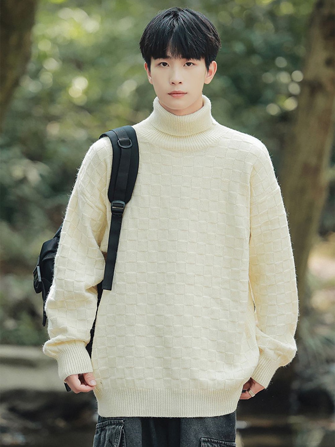 

StyleCast x Revolte Men Longline Pullover, Off white