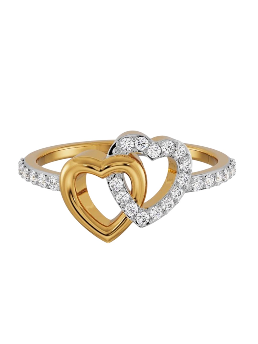 

Emori Women Harmony of Heart 14 Kt Gold 0.19ct Diamond Ring 1.75gm