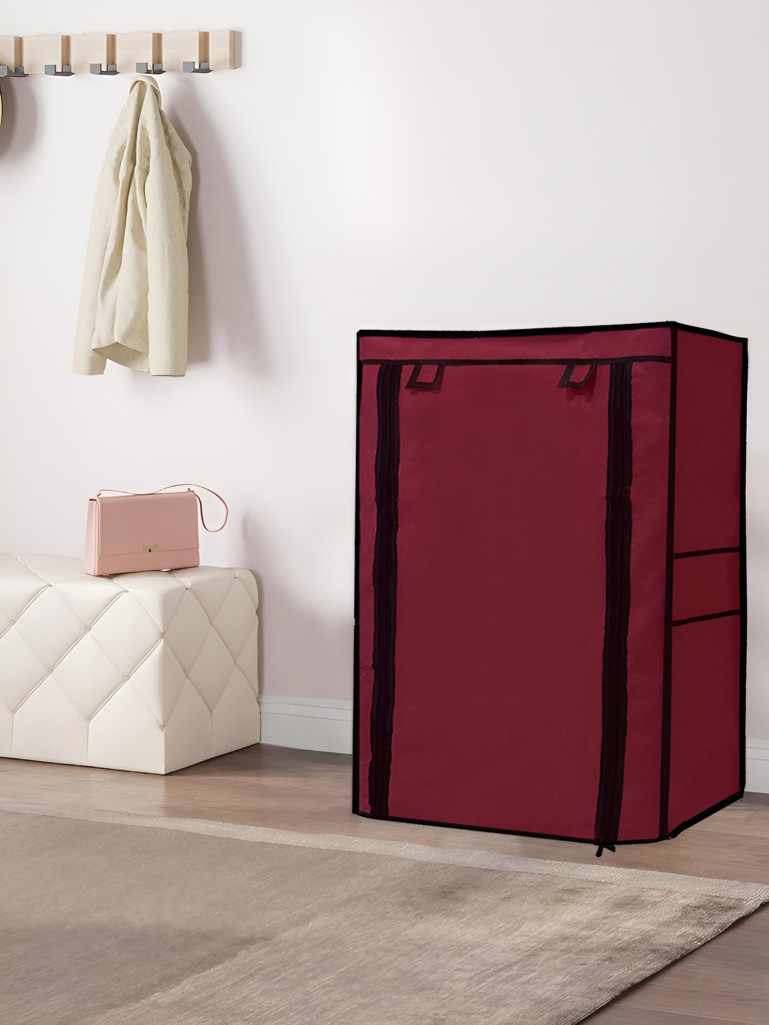 

Urban Choice Maroon 5 Layer Water Resistant Shoe Rack Cover