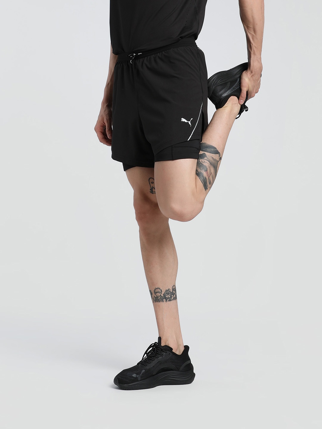 

Puma Ultraweave 2-in-1 5" Men High-Rise Running Shorts, Black