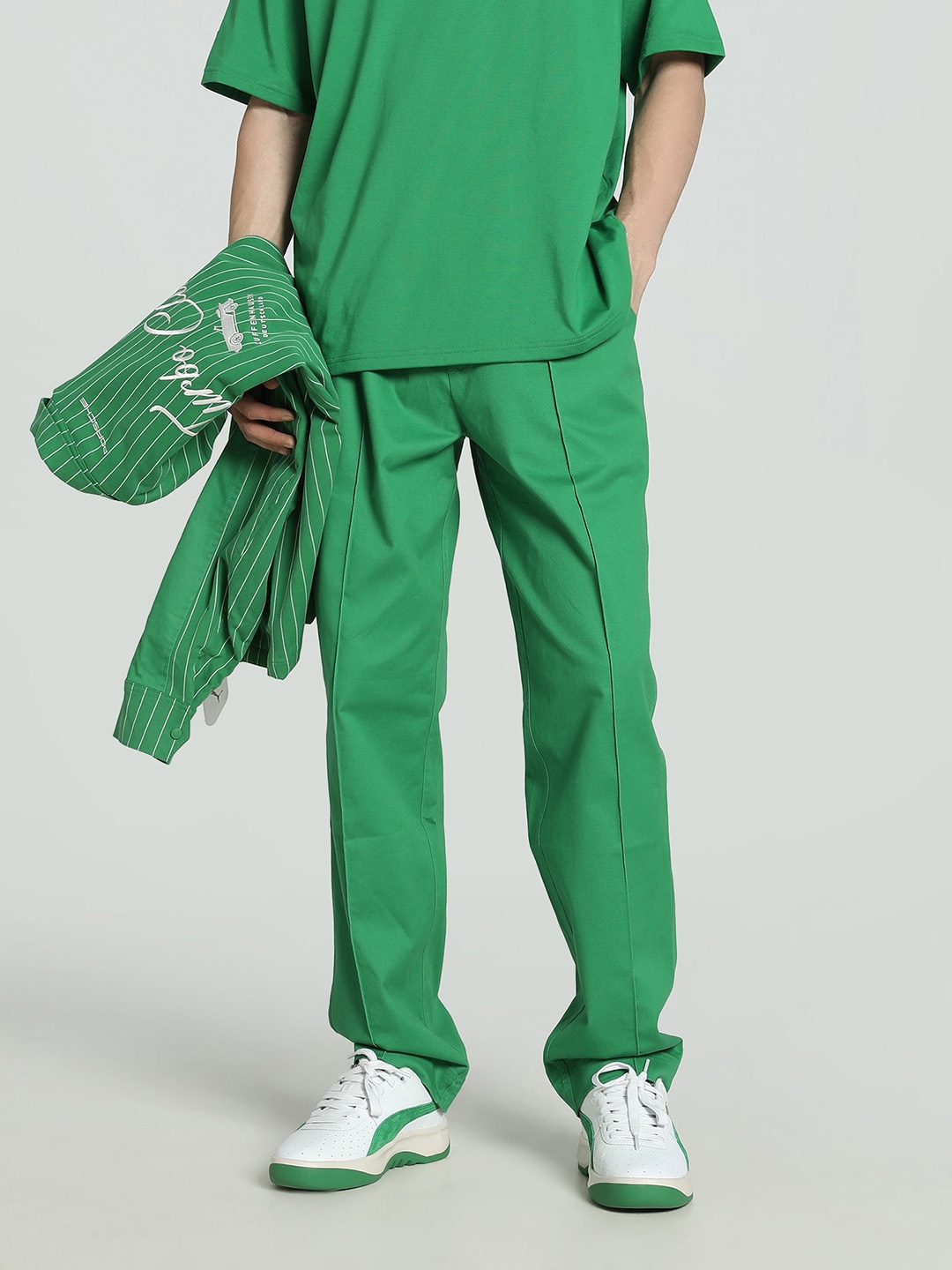 

PUMA Motorsport Porsche Legacy Men Cotton Track Pants, Green