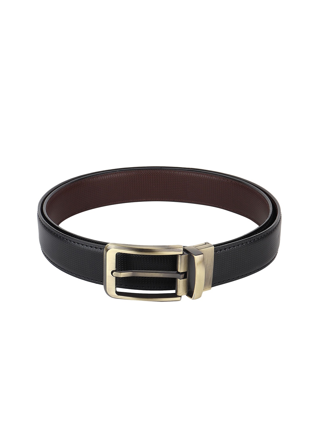 

Provogue Men Textured Reversible Formal Belt, Black
