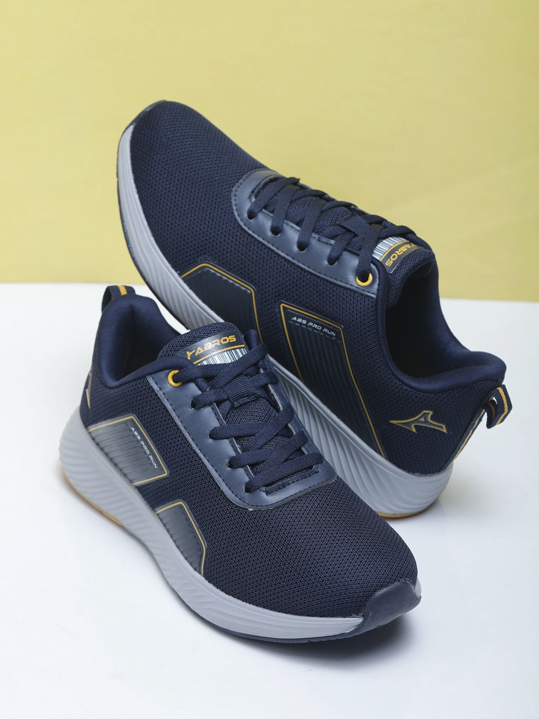 

ABROS SAGE-ON Men Mesh Running Shoes, Navy blue