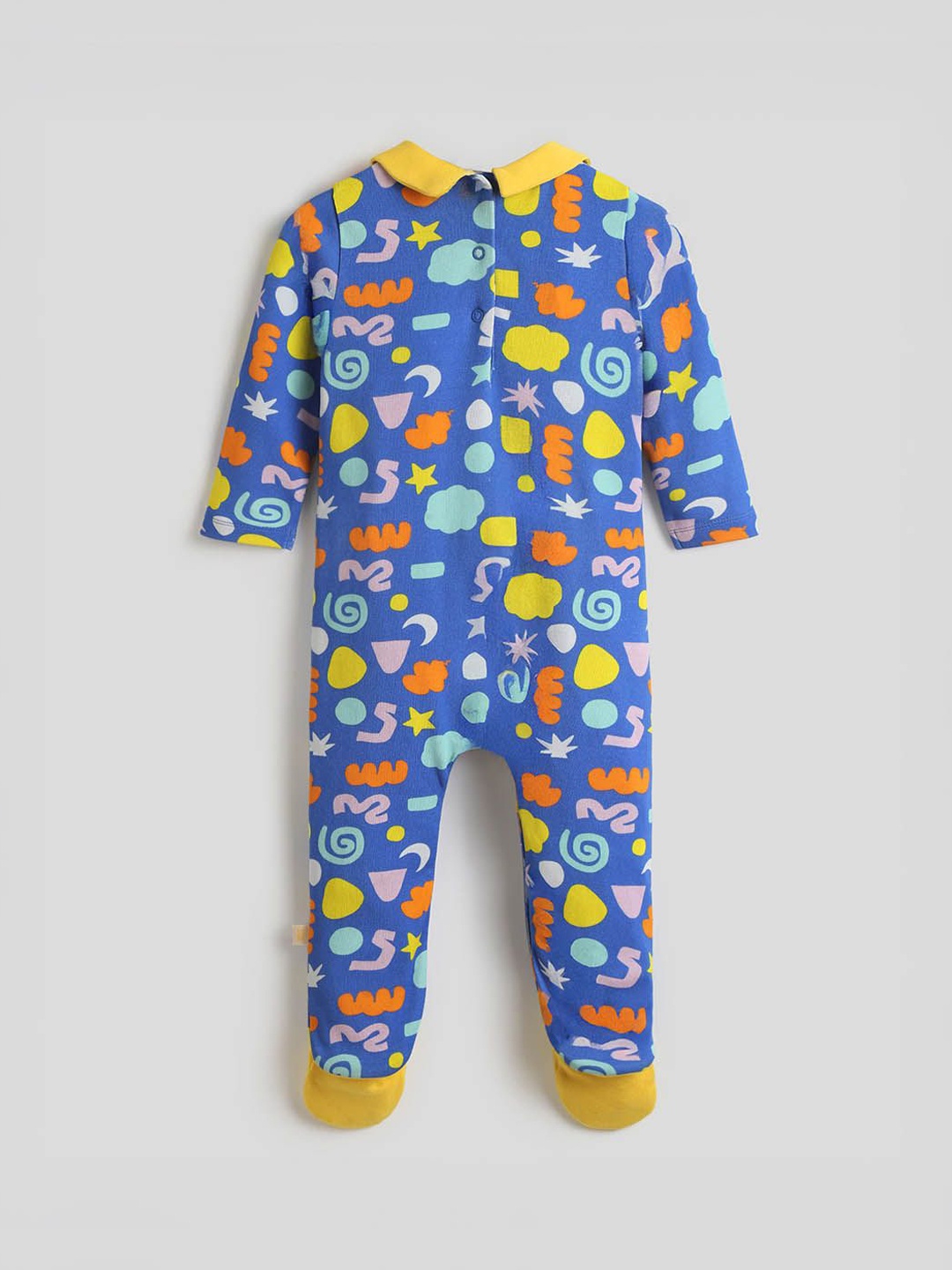 

Somersault Girls Printed Cotton Sleepsuit, Blue