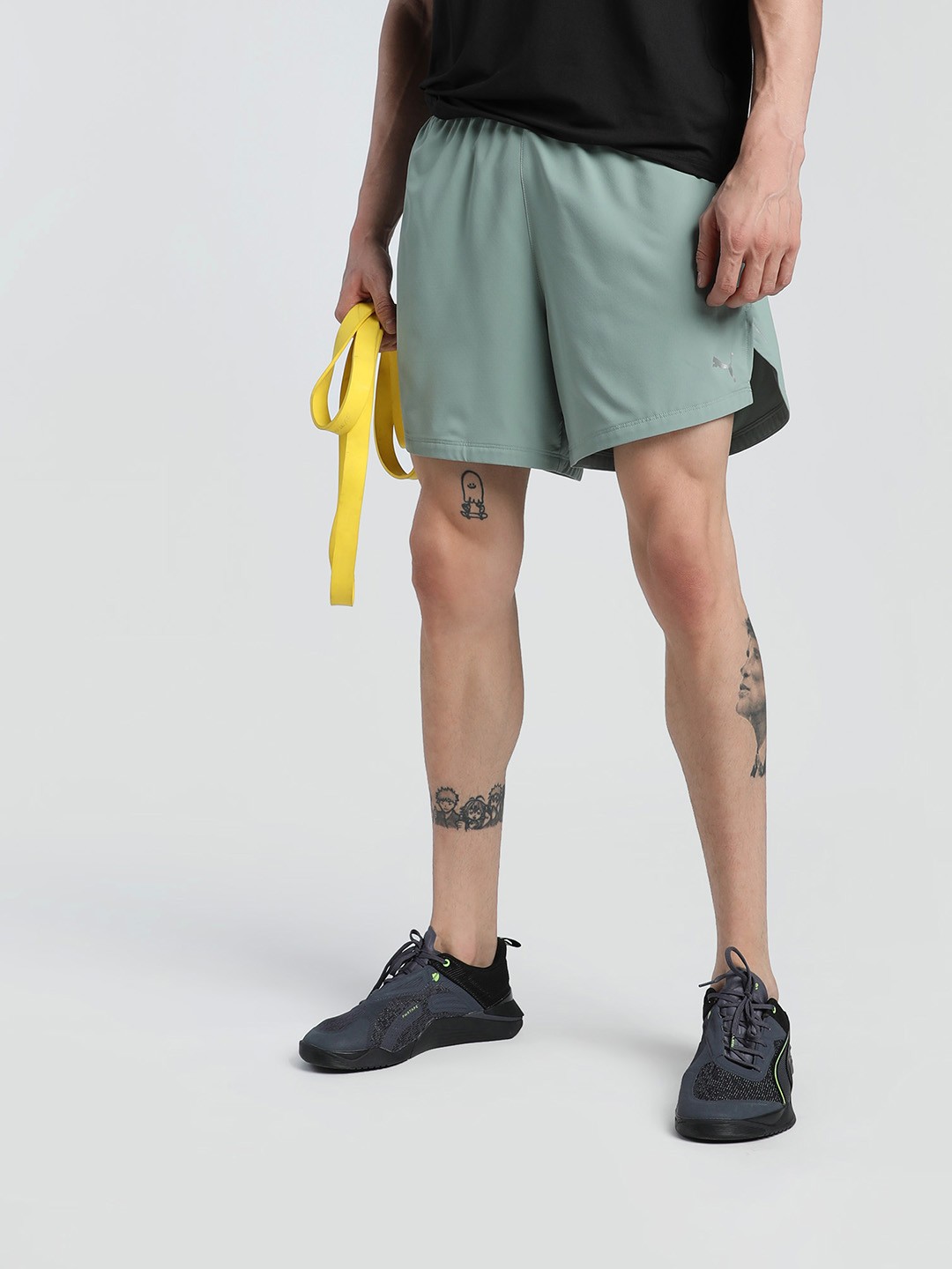 

Puma Ultraweave 5" Men Running High-Rise Regular Fit Sports Shorts, Green
