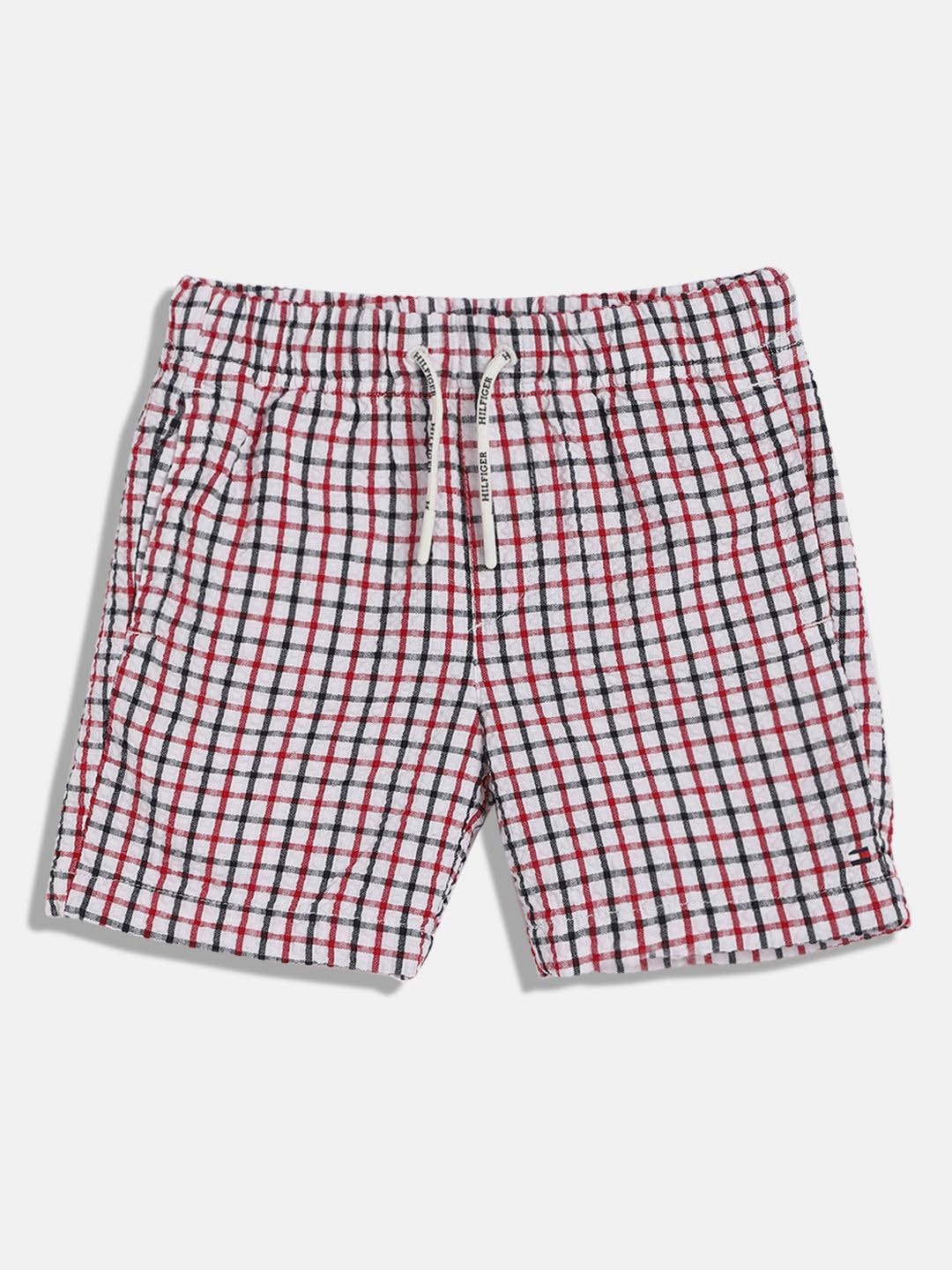 

Tommy Hilfiger Boys Checked Technology Shorts, Beige