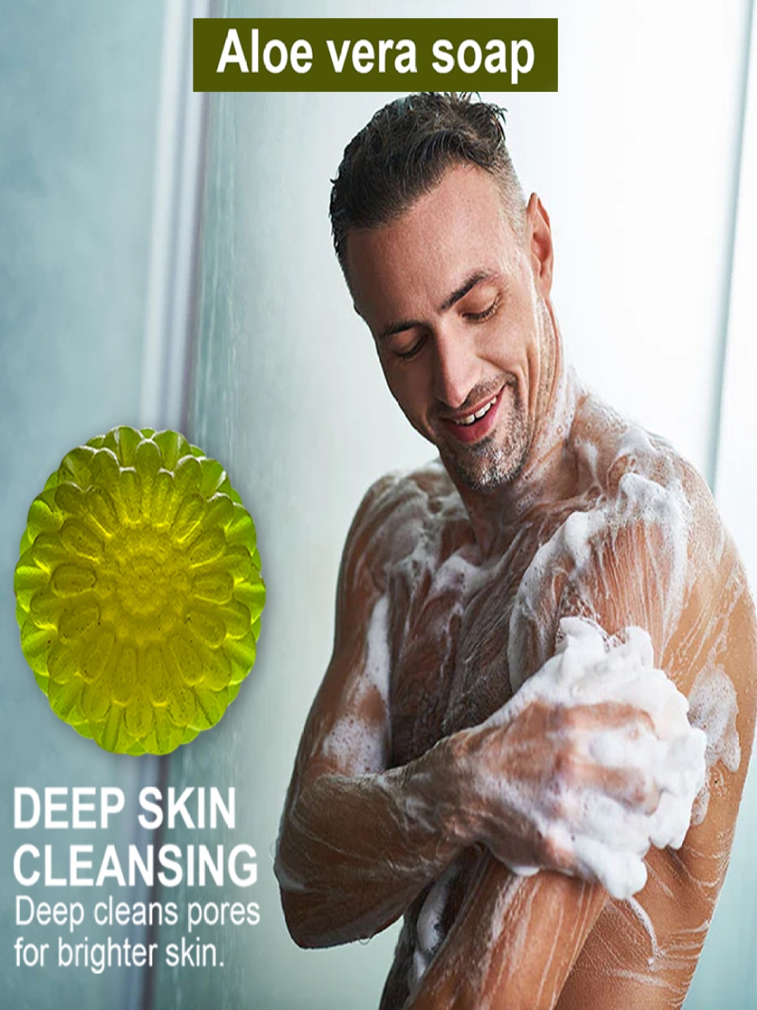 

GROOVY Antibacterial Aloe Vera Soap - 100g, Green