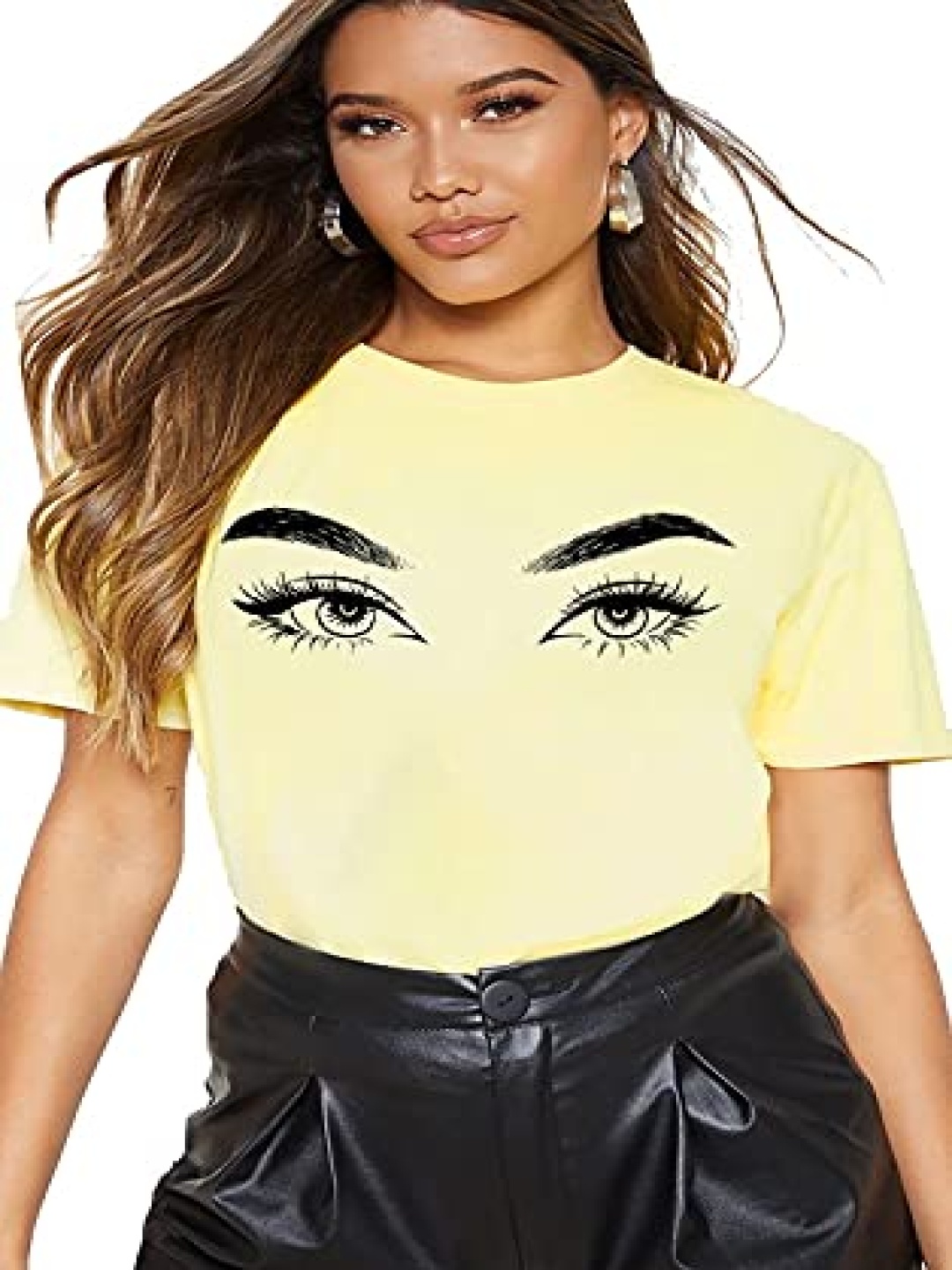 

VLAM Women Printed T-shirt, Yellow