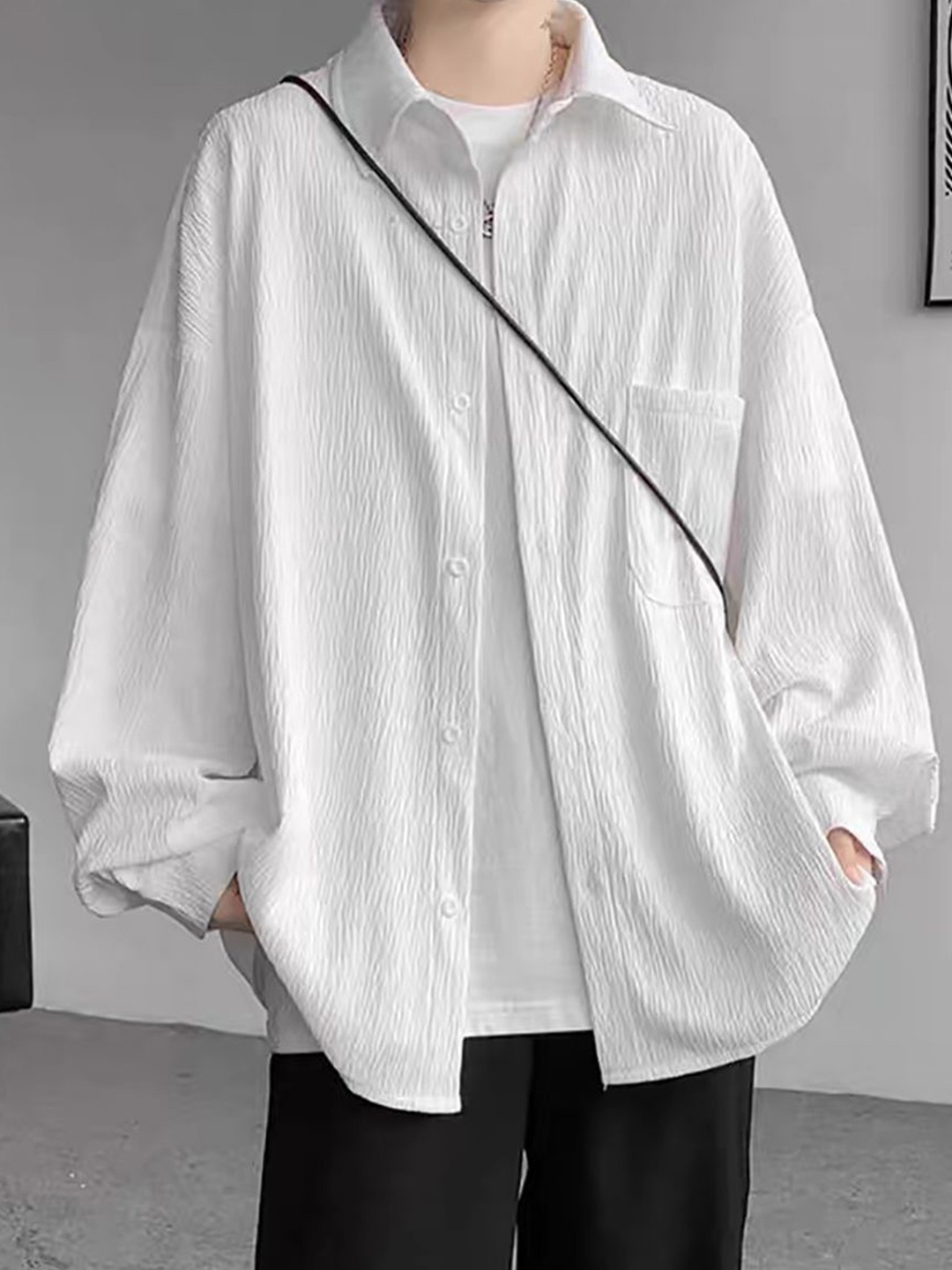

StyleCast x Revolte Men Opaque Casual Shirt, White