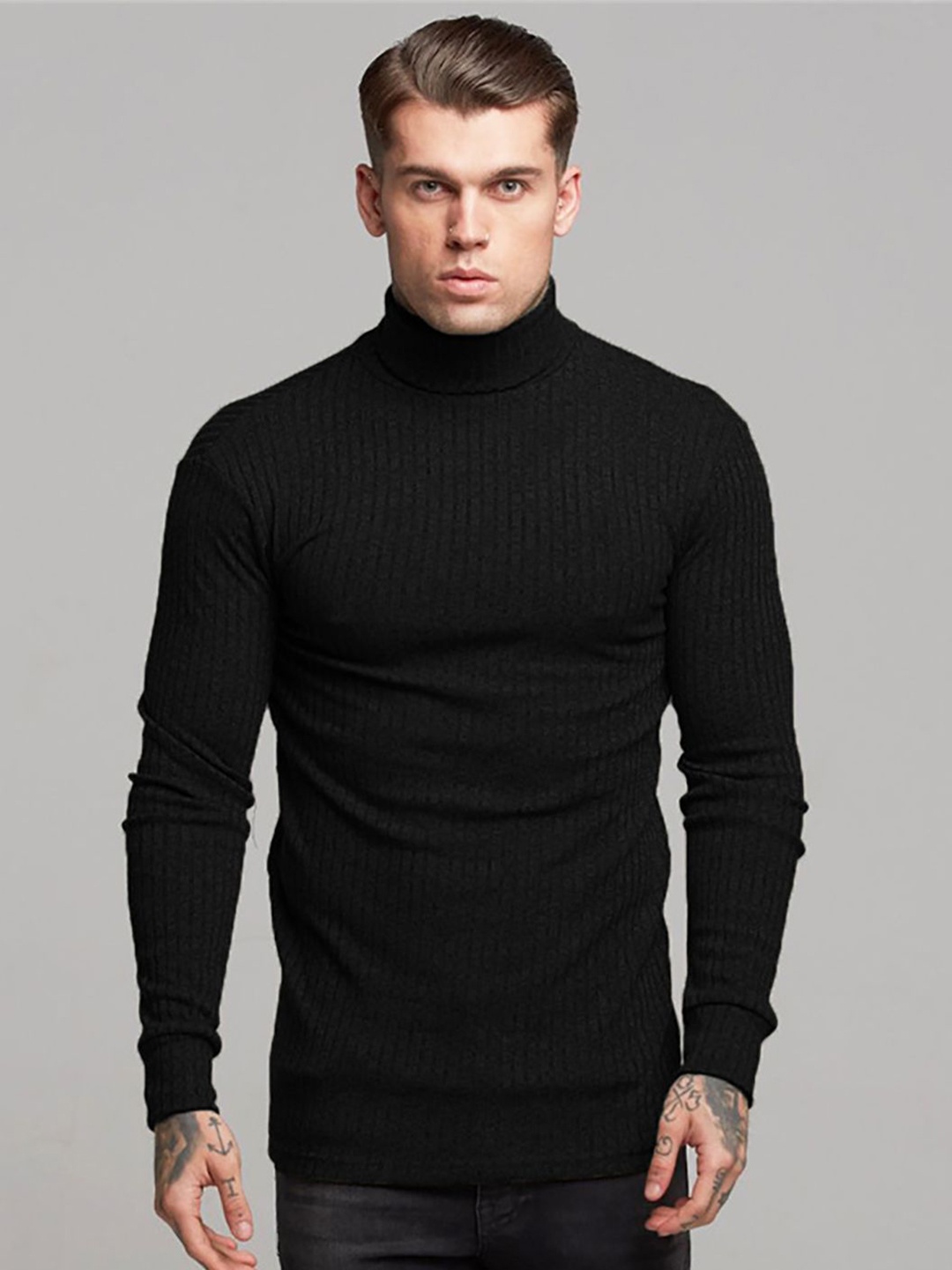 

StyleCast x Revolte Men Pullover, Black