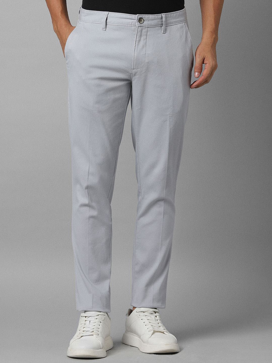 

Louis Philippe Sport Men Slim Fit Trousers, Grey