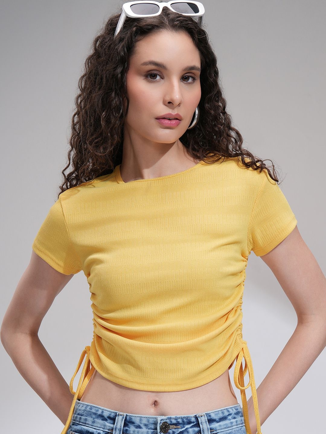 

Street By Tokyo Talkies Cotton Crop Top, Yellow