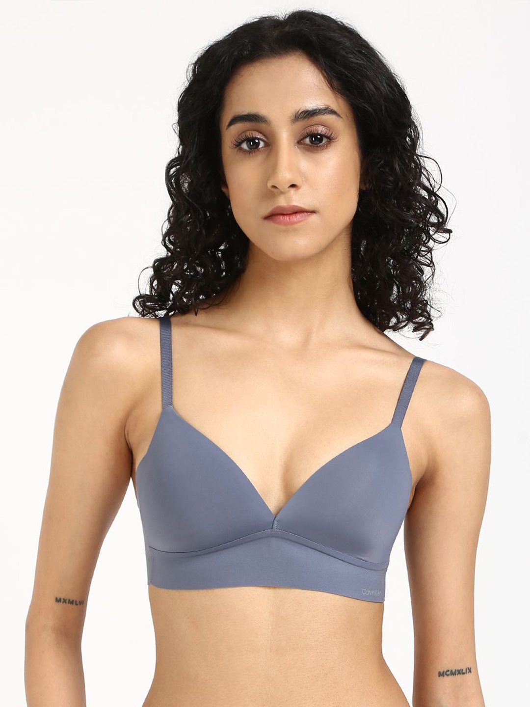 

Calvin Klein Women Seamless Half Coverage Underwired Bra, Blue