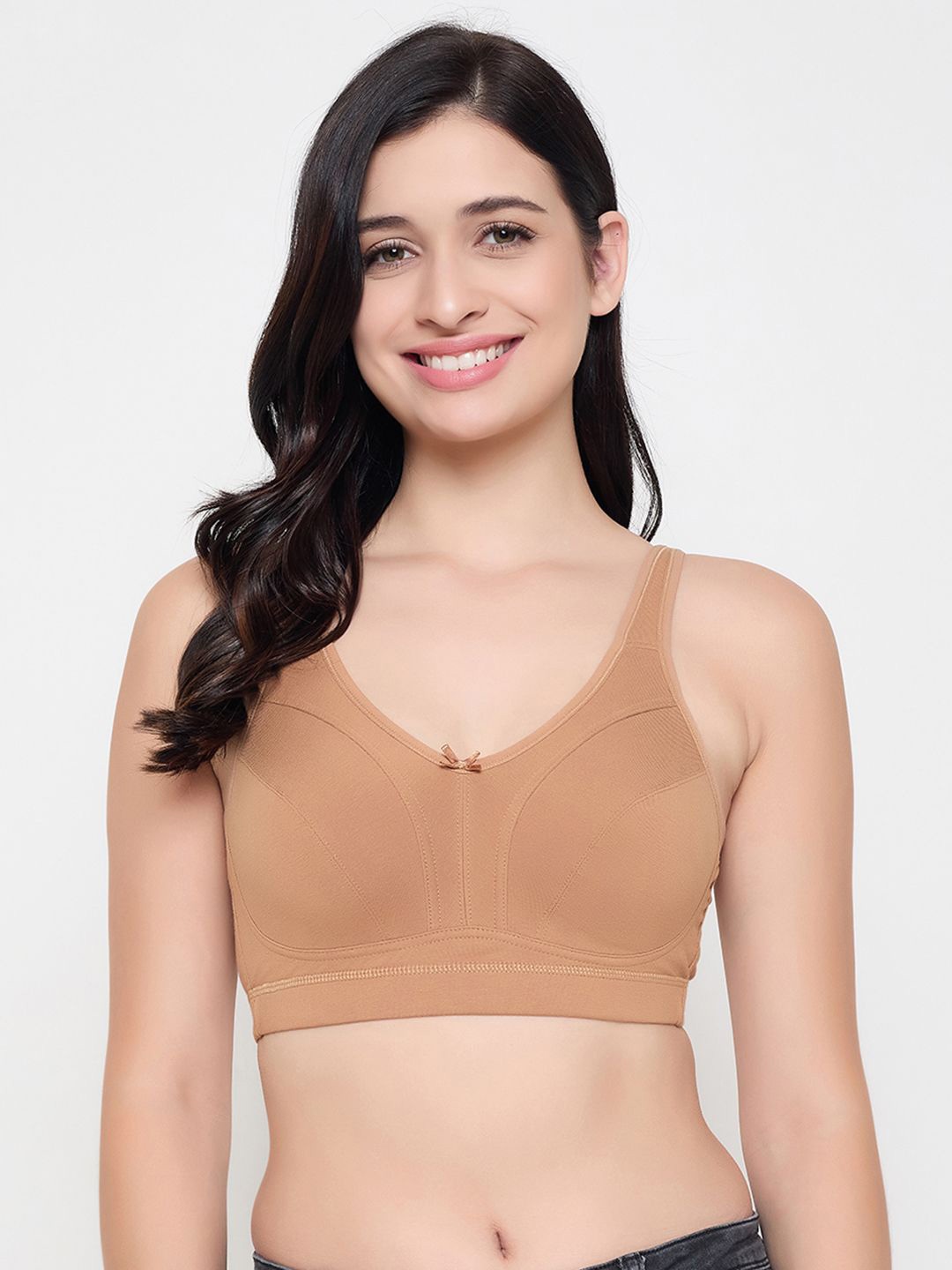 

Clovia Women Full Coverage Non-Wired Bra, Beige