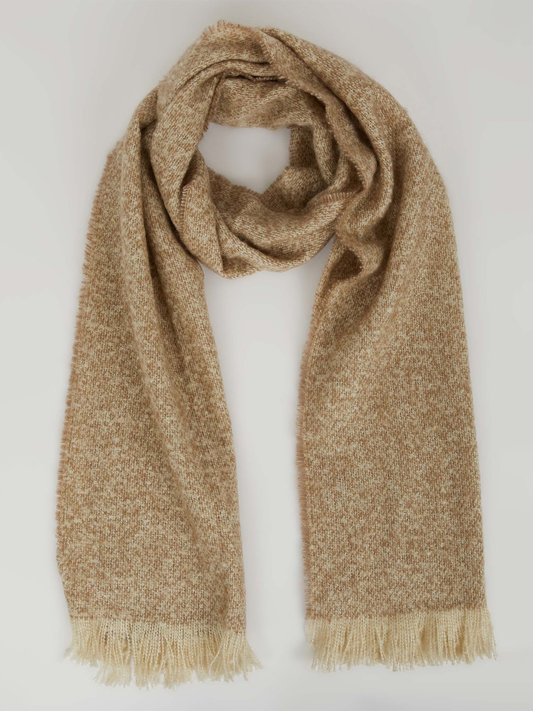 

DeFacto Men Self Design Scarf, Beige