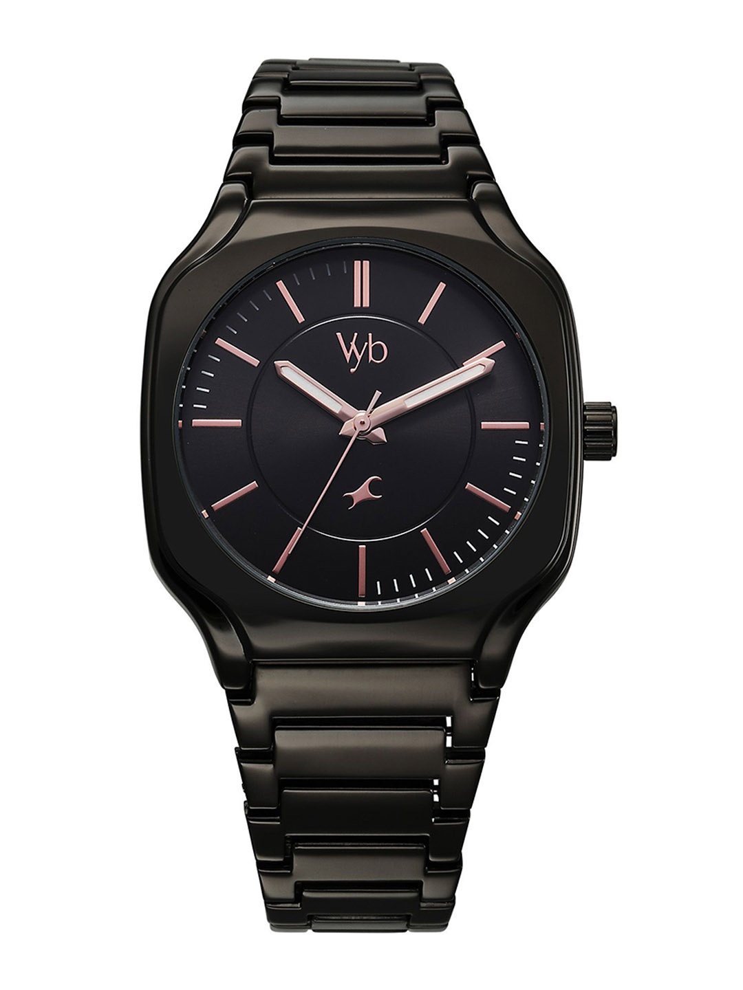 

Fastrack Vyb Maverick Men Quartz Analogue Watch FV30022NM01, Black