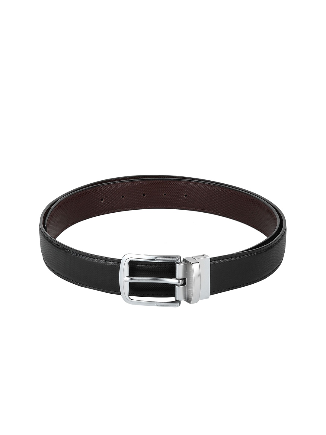 

Provogue Men Textured Reversible Formal Belt, Black