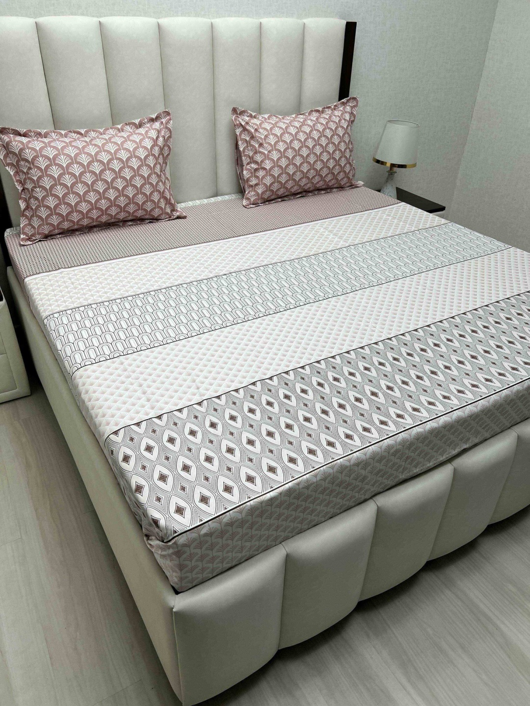 

Pure Decor Cotton King Size Double Bed Bedsheet With 2 Pillow Covers 2.74m X 2.74m, Rust