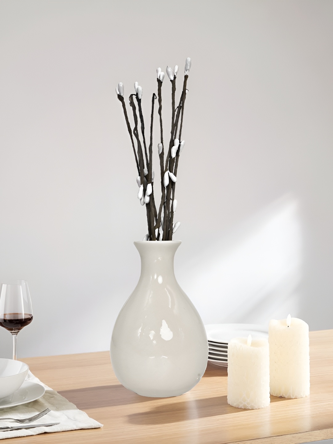 

Cortina Grey Ceramic Decorative Aesthetic Flower Vase