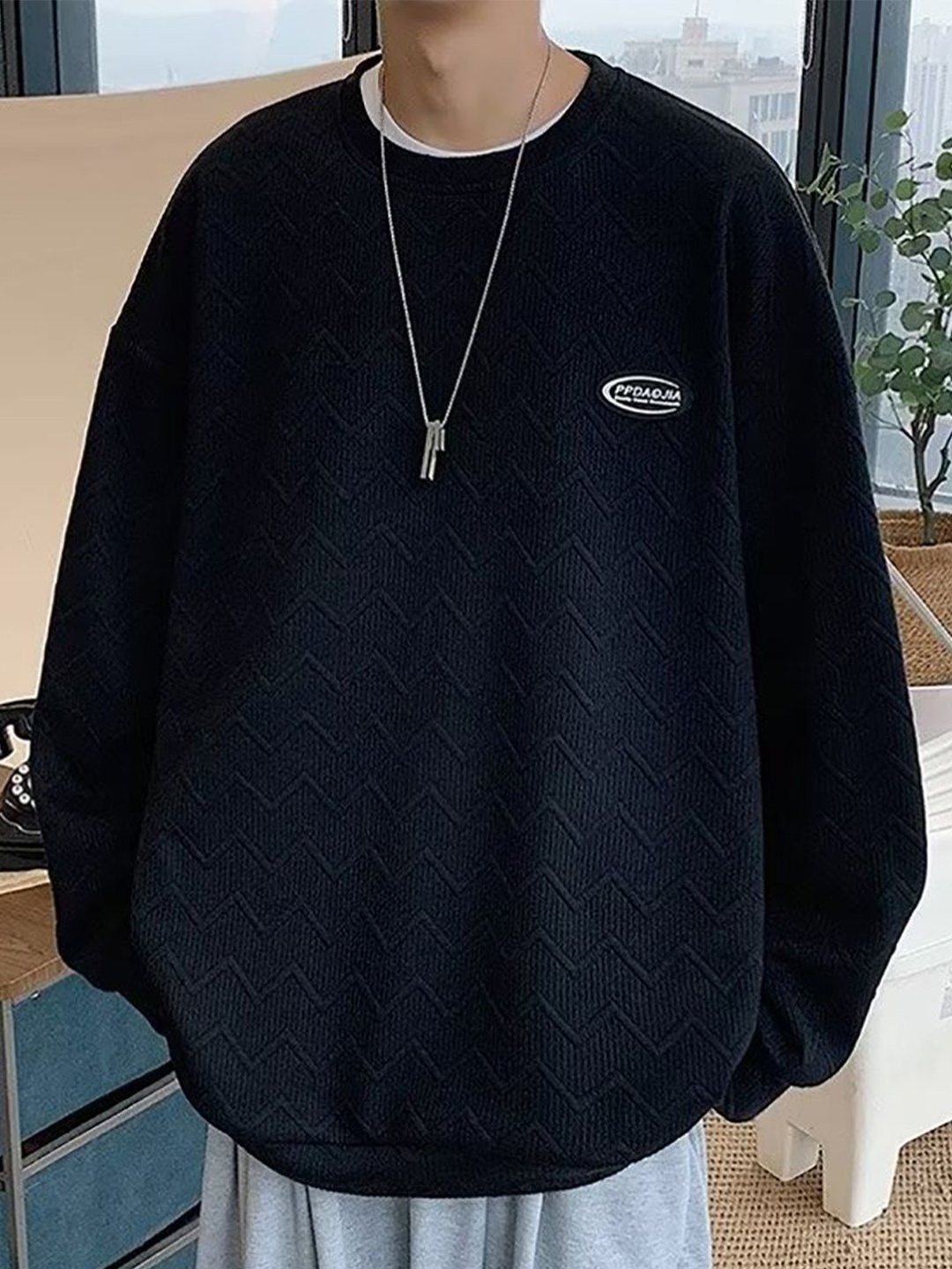 

StyleCast x Revolte Men Sweatshirt, Black
