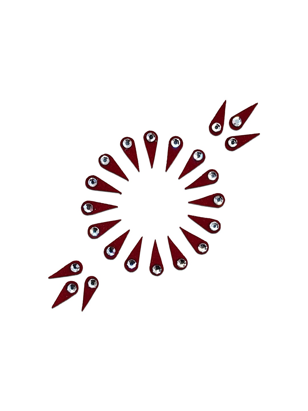 

Comet Busters Beautiful Traditional Designer Bindis - Maroon