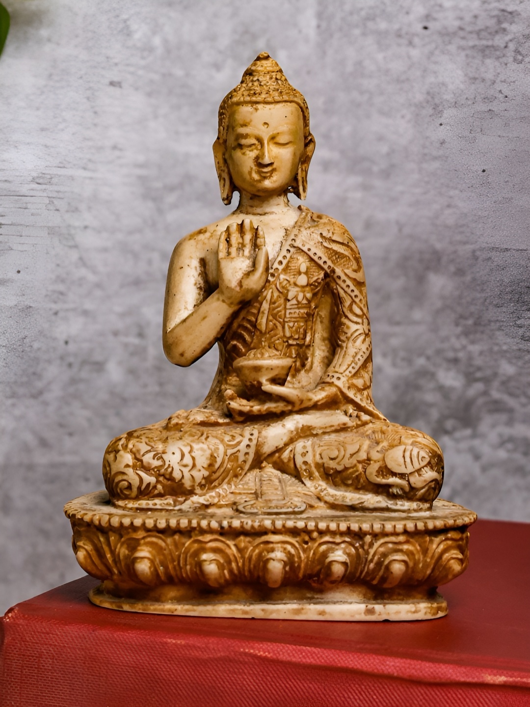 

The Advitya Brown Buddha Idol Showpiece