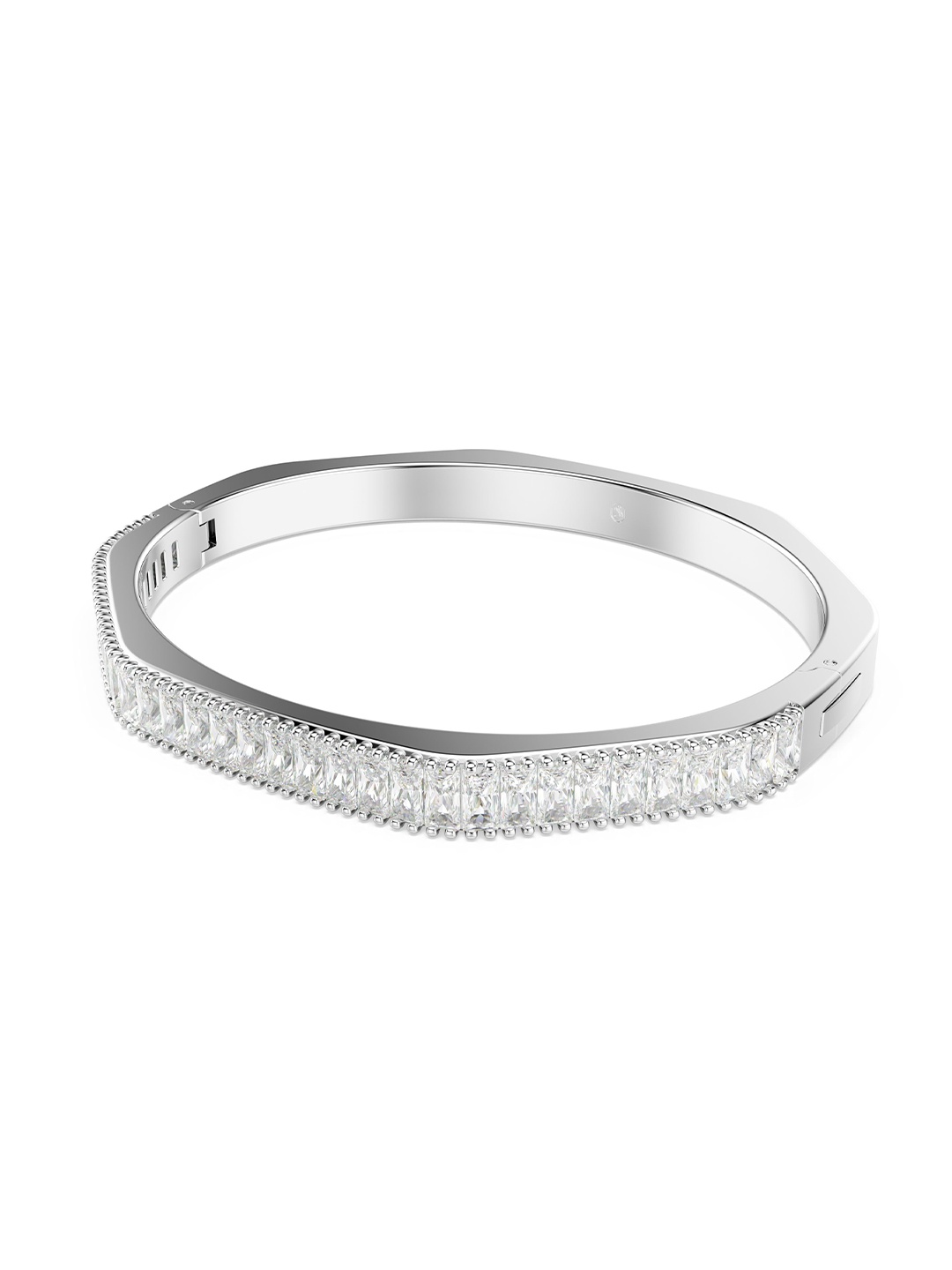 

SWAROVSKI Rhodium-Plated Crystal Stone Studded Bracelet, Silver