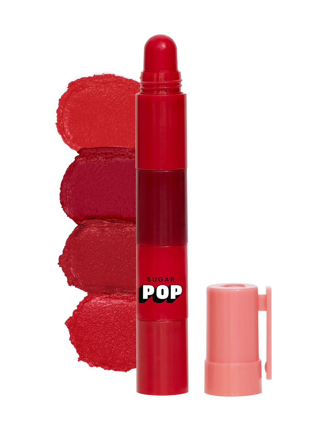 

SUGAR POP 4 In 1 Lip Twist Hydrating Lightweight Lipstick- 6.4 g - Rouge Delight 02, Red