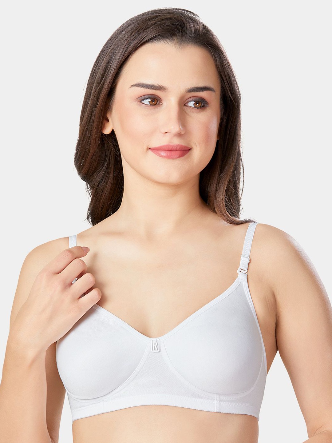 

Trylo Teen 16 Non-Padded Non-Wired Hosiery Cotton Fabric Full Coverage Bra, White