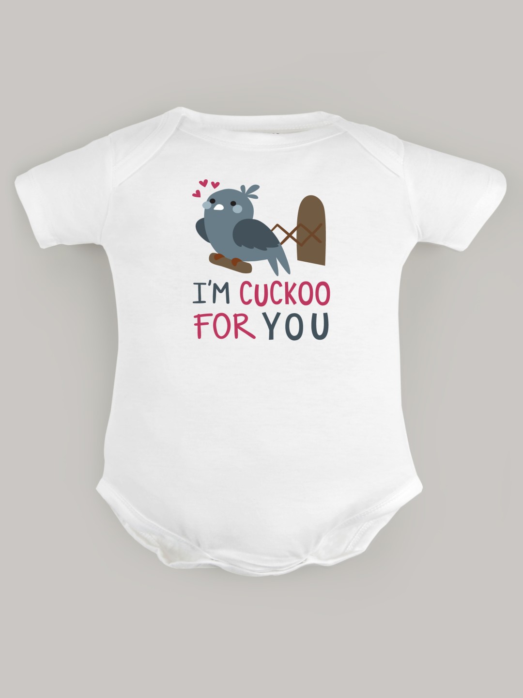 

FFLIRTYGO Infants Valentine Day Printed Cotton Bodysuit, White