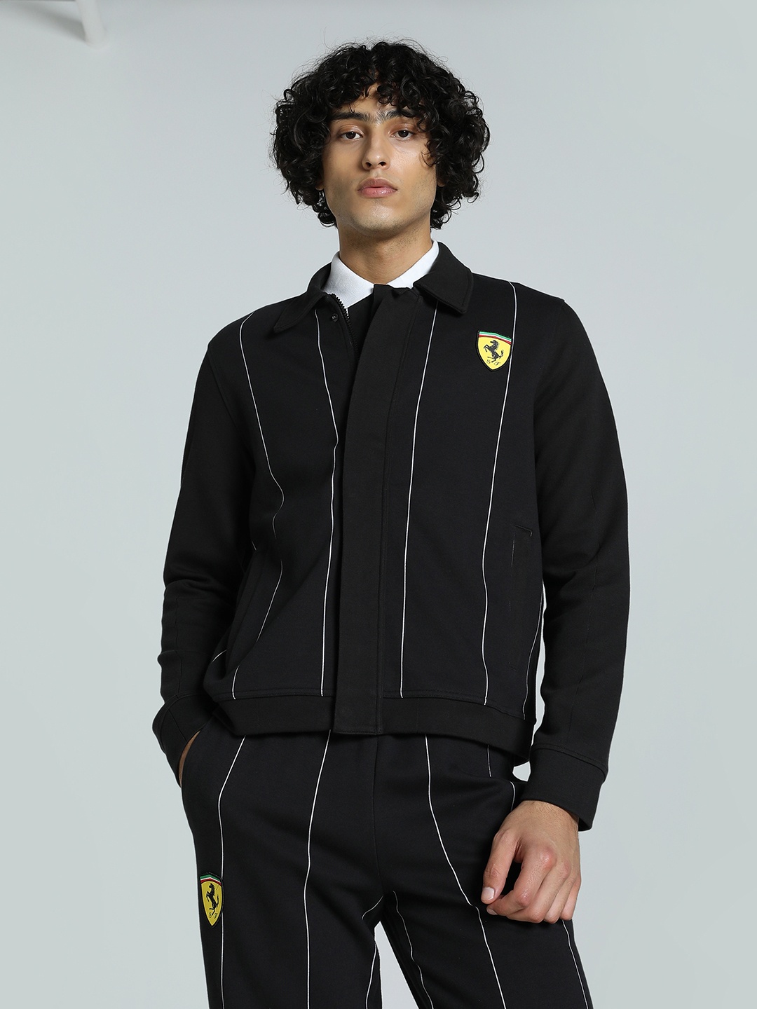

PUMA Motorsport Men Scuderia Ferrari Race Premium Sporty Jacket, Black