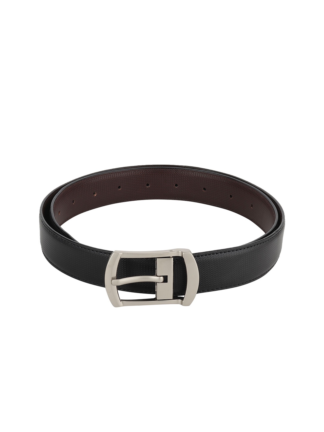

Provogue Men Textured Reversible Formal Belt, Black