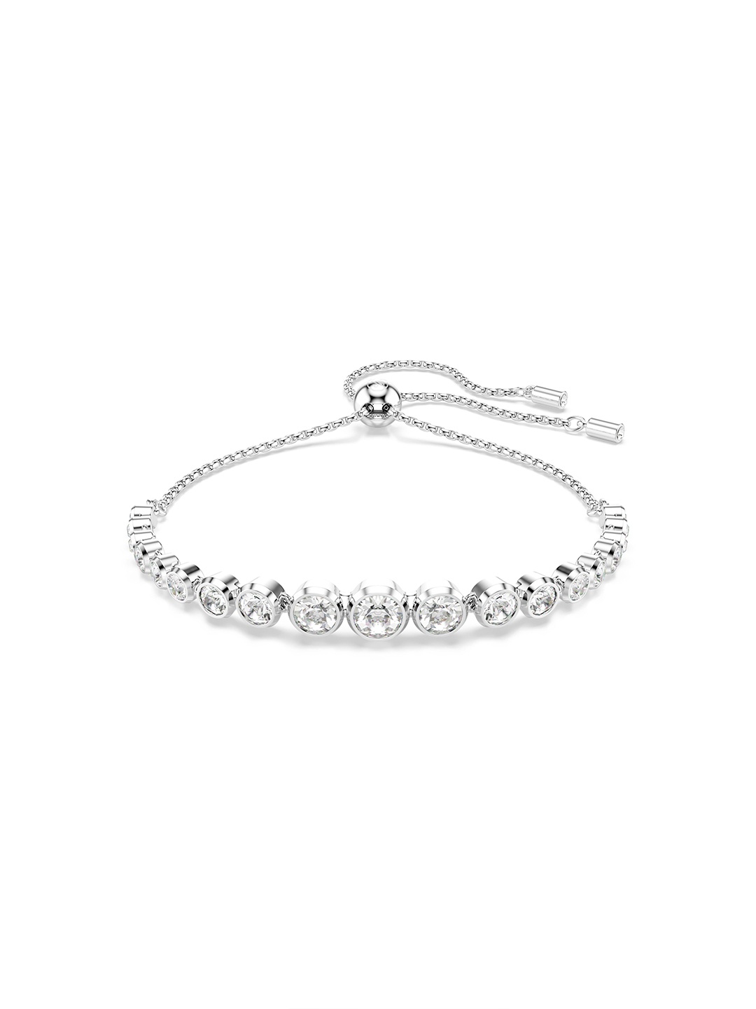 

SWAROVSKI Rhodium-Plated Crystal Stone Studded Bracelet, Silver