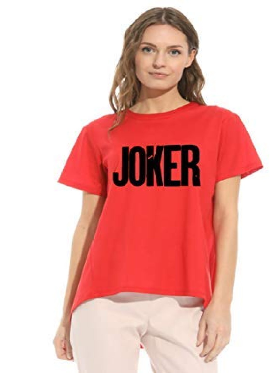

VLAM Women Typography Printed T-shirt, Red