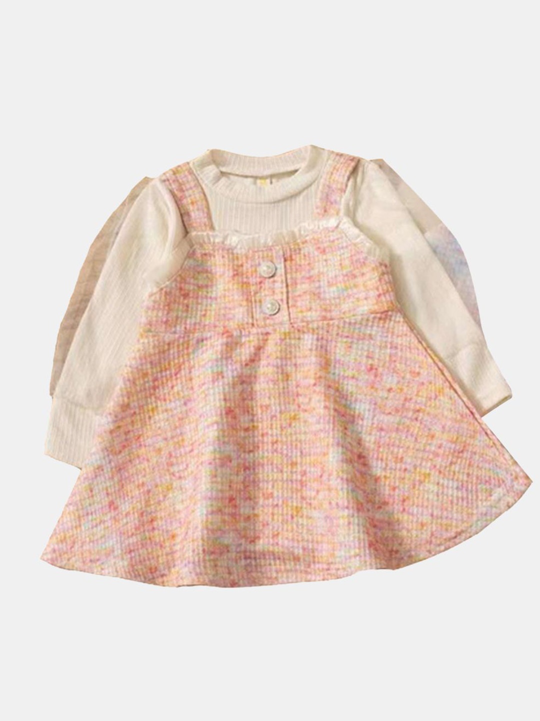 

YK Floral Print A-Line Dress, Orange
