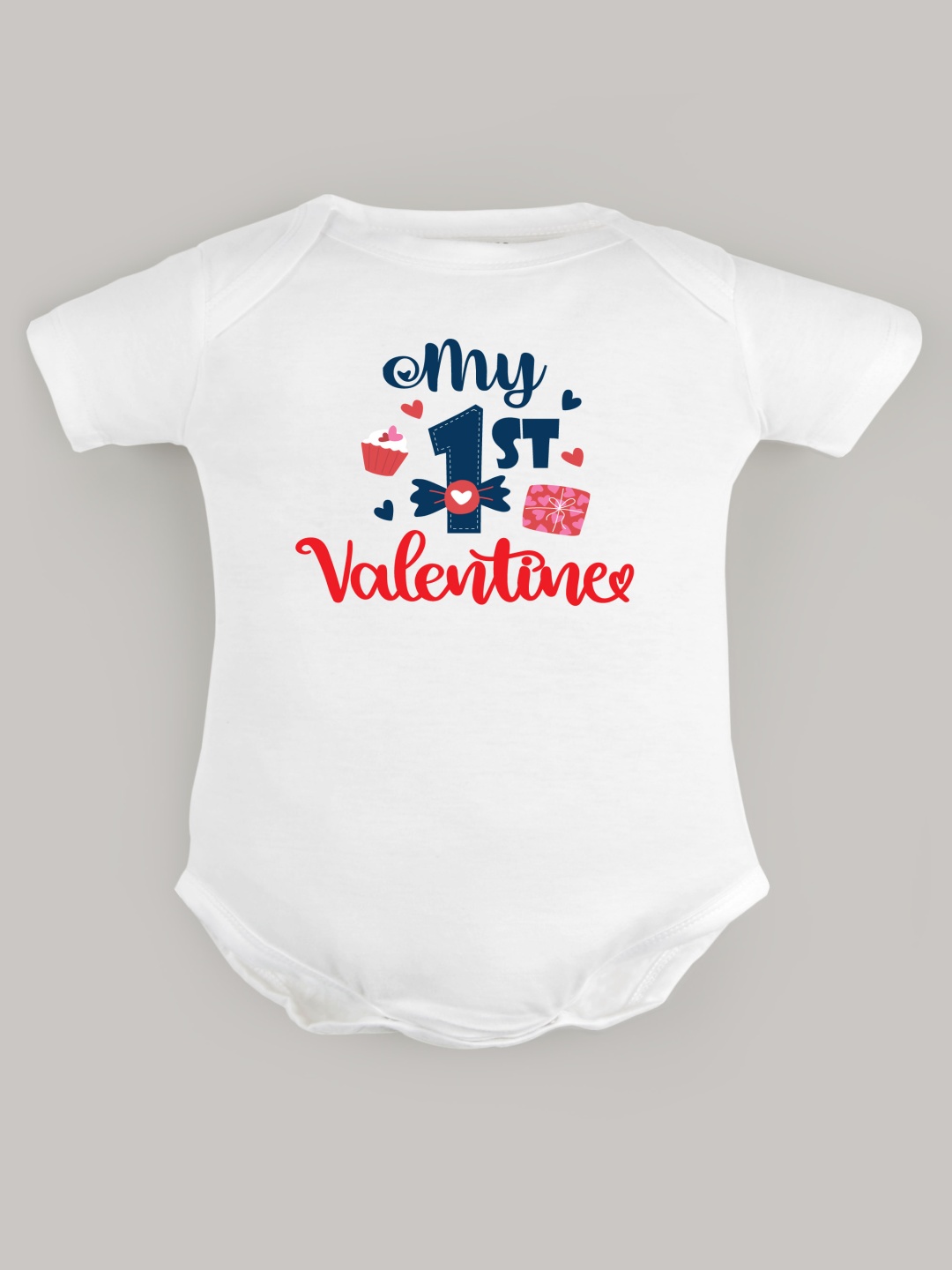 

FFLIRTYGO Infants Valentine day Printed Cotton Bodysuit, White