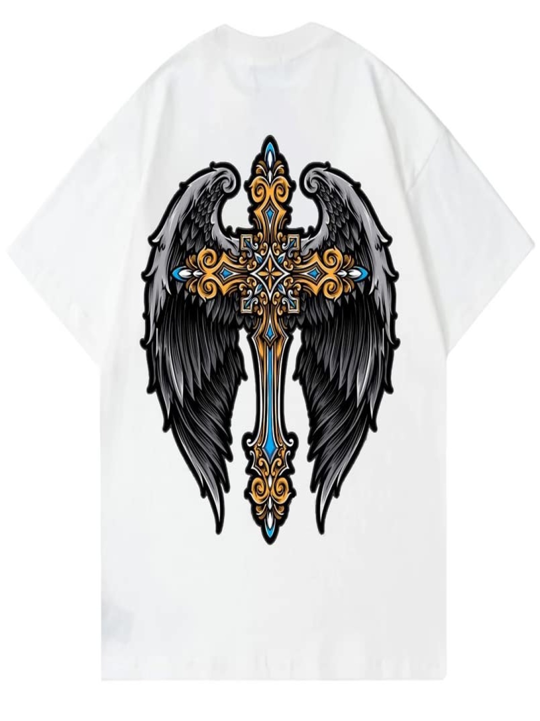 

VLAM Women Graphic Printed Short Sleeves Casual T-shirt, White