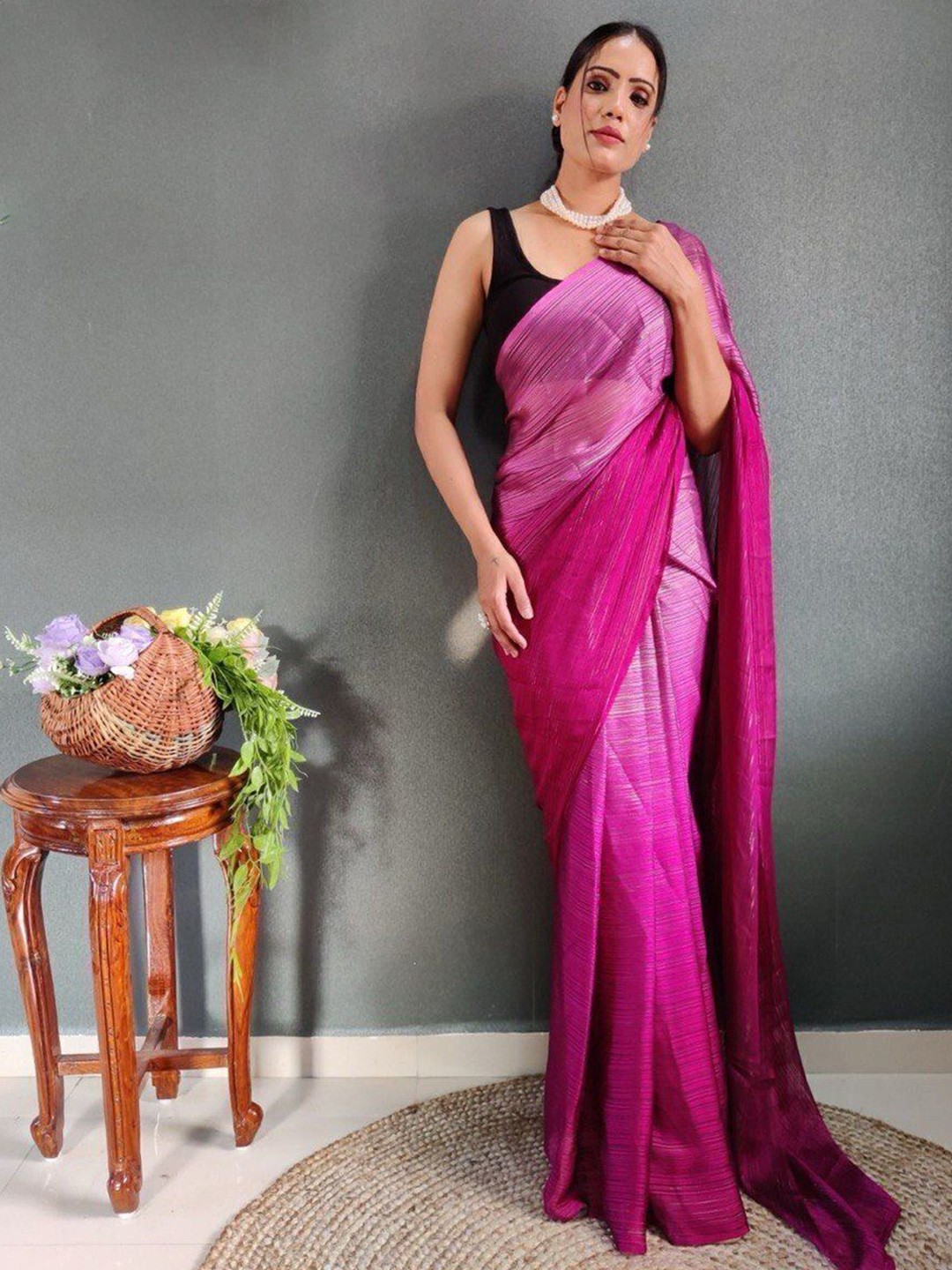 

bansari textiles Dyed Kota Saree, Pink