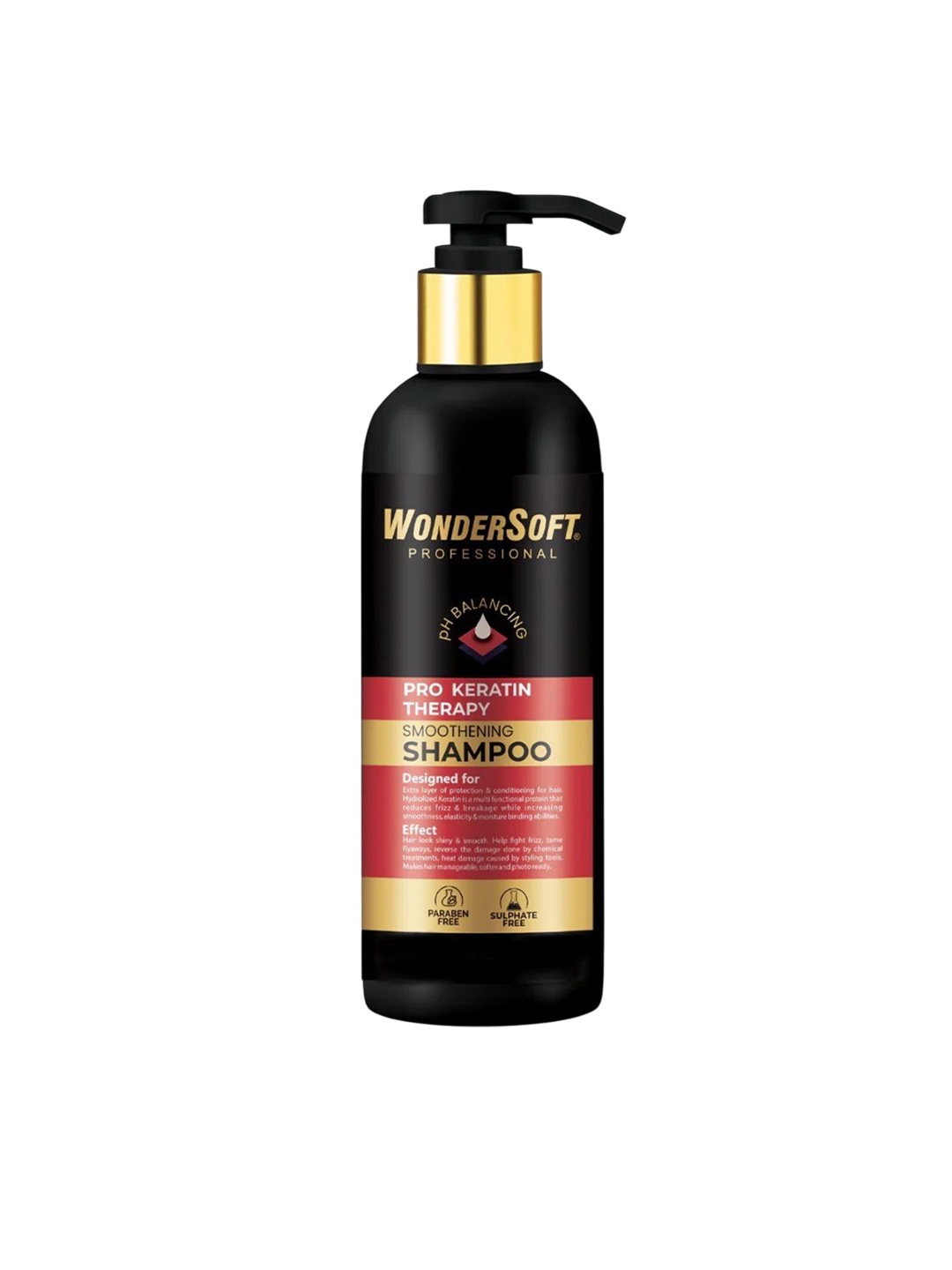 

WonderSoft Keratin Therapy Hair Smoothening Shampoo- 250 ml, Black