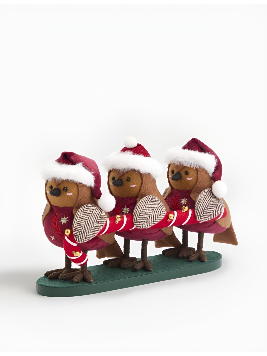

Marks & Spencer Red & Brown Robin & Candy Cane Room Decoration