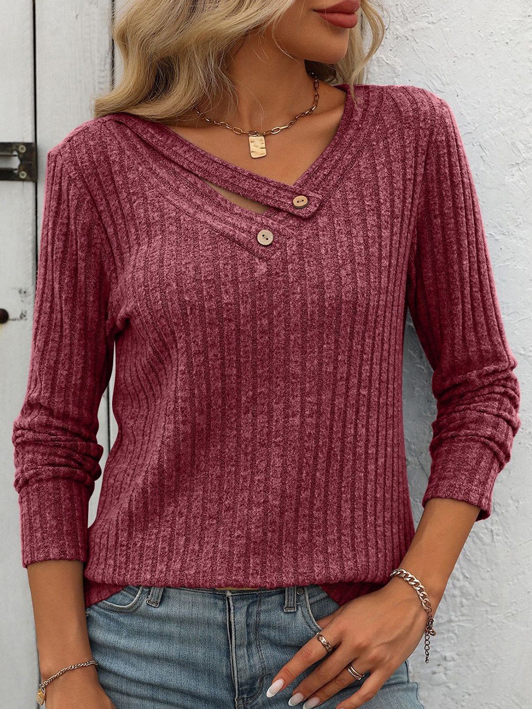 

StyleCast x Revolte Women Pullover, Maroon