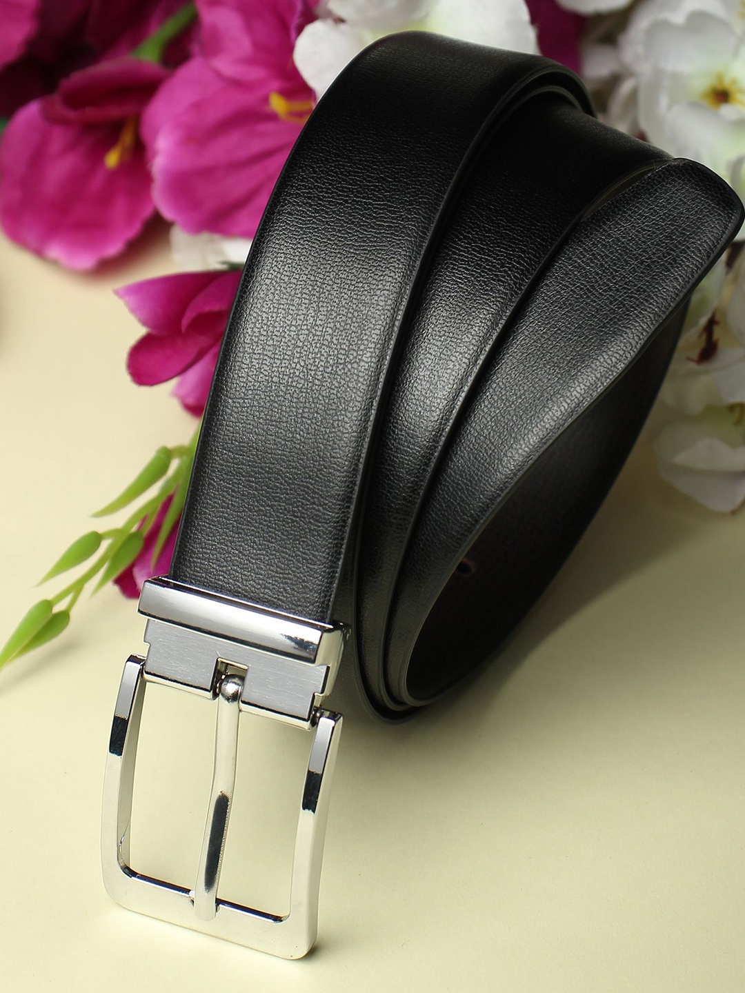 

Provogue Men Textured Formal Belt, Black