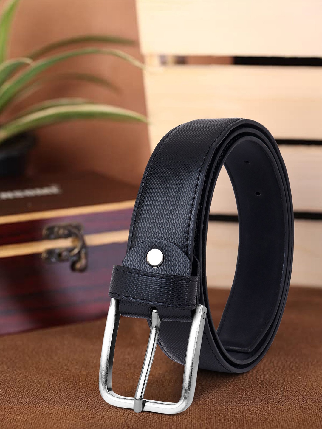 

Provogue Men Textured Formal Belt, Black